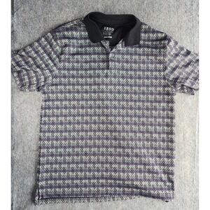 IZOD Golf  Classix Elite Polo Shirt Men's Large Cool FX Geometric